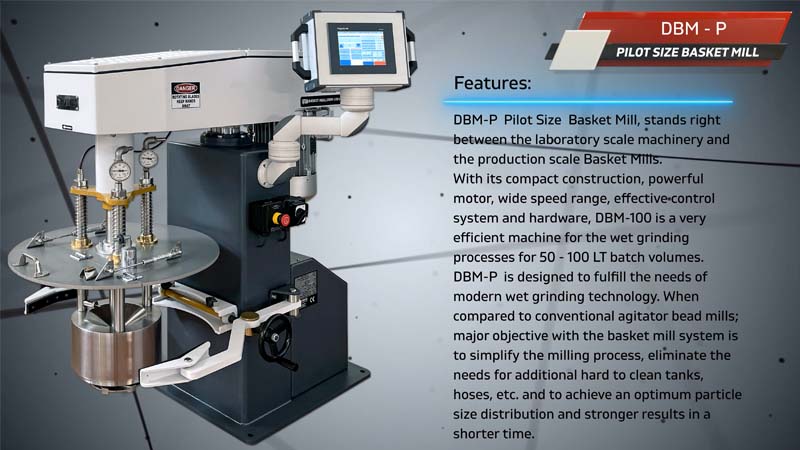 DBM-P / Pilot Ölçekli  Basket Mill