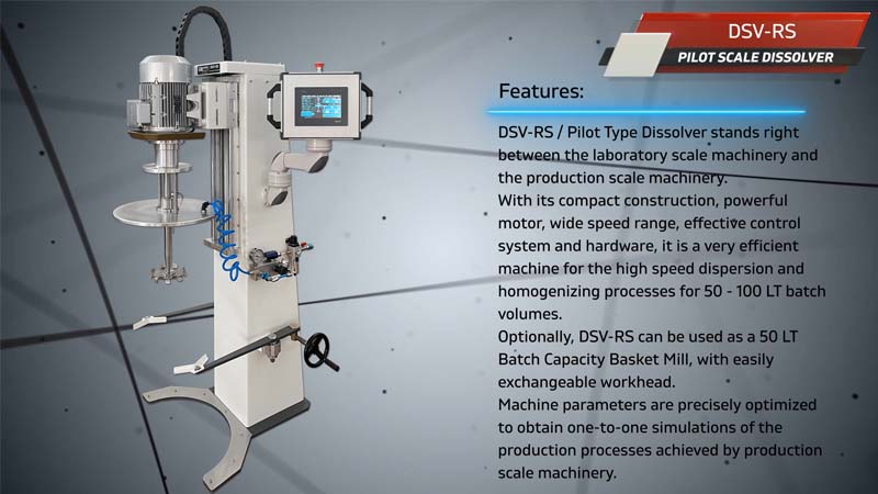 DSV-RS / Pilot Ölçekli Dissolver